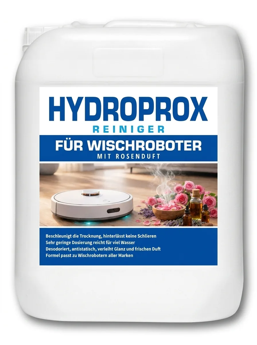 HYDROPROX Reinigungsflüssigkeit für Wischroboter – mit Rosen-Duft